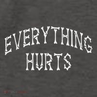 Everything Hurts Bone Letters Vector Backpack