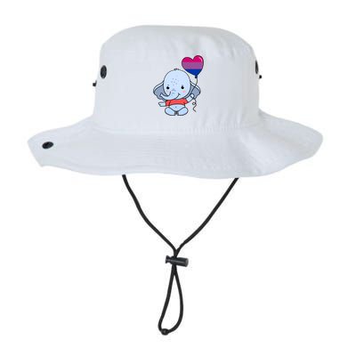 Elephant Heart Balloon Bisexual Pride Gift Legacy Cool Fit Booney Bucket Hat