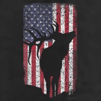 Elk Hunting Bugling Bull Us Flag American Retro Tumbler