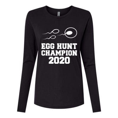 Egg Hunt Champion Pregnancy Announcet Easter Dad Funny Gift Womens Cotton Relaxed Long Sleeve T-Shirt