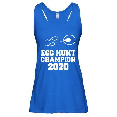 Egg Hunt Champion Pregnancy Announcet Easter Dad Funny Gift Ladies Essential Flowy Tank