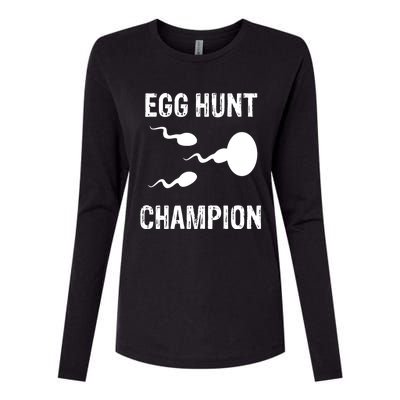 Egg Hunt Champion Funny Dad Easter Pregnancy Announcet Gift Womens Cotton Relaxed Long Sleeve T-Shirt