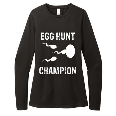 Egg Hunt Champion Funny Dad Easter Pregnancy Announcet Gift Womens CVC Long Sleeve Shirt