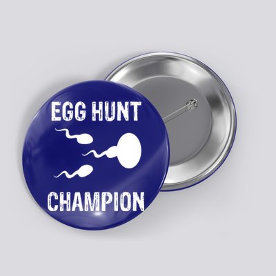 Egg Hunt Champion Funny Dad Easter Pregnancy Announcet Gift Button