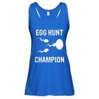 Egg Hunt Champion Funny Dad Easter Pregnancy Announcet Gift Ladies Essential Flowy Tank