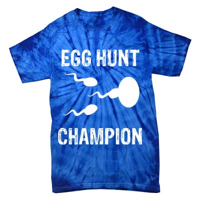 Egg Hunt Champion Funny Dad Easter Pregnancy Announcet Gift Tie-Dye T-Shirt