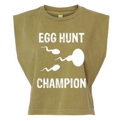 Egg Hunt Champion Funny Dad Easter Pregnancy Announcet Gift Garment-Dyed Women's Muscle Tee