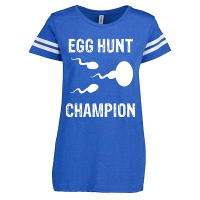 Egg Hunt Champion Funny Dad Easter Pregnancy Announcet Gift Enza Ladies Jersey Football T-Shirt