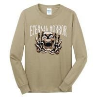 Eternal Horror Creepy Skeleton Screaming Horror Dark Art Tall Long Sleeve T-Shirt