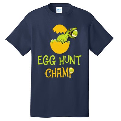 Egg Hunt Champ Funny Easter Dinosaur Gift Tall T-Shirt