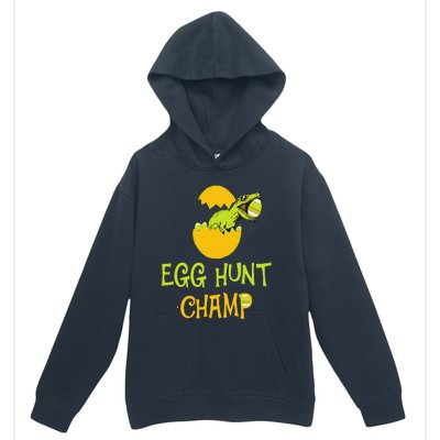 Egg Hunt Champ Funny Easter Dinosaur Gift Urban Pullover Hoodie