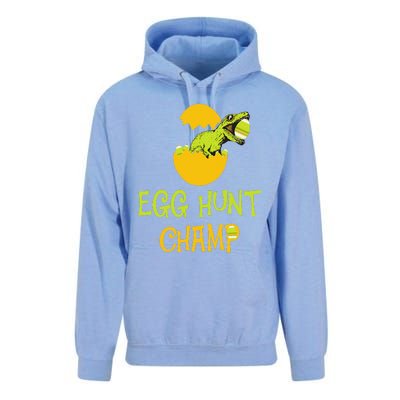 Egg Hunt Champ Funny Easter Dinosaur Gift Unisex Surf Hoodie