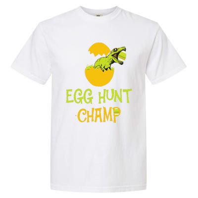 Egg Hunt Champ Funny Easter Dinosaur Gift Garment-Dyed Heavyweight T-Shirt