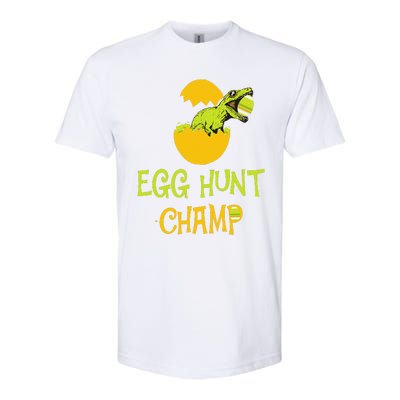 Egg Hunt Champ Funny Easter Dinosaur Gift Softstyle CVC T-Shirt