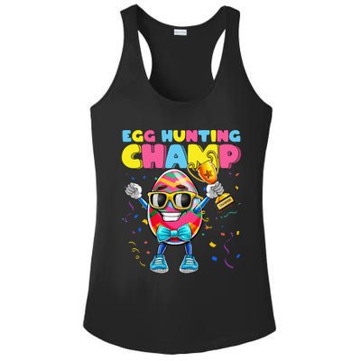 Egg Hunting Champion Easter Egg Easter Basket Stuffer Ladies PosiCharge Competitor Racerback Tank