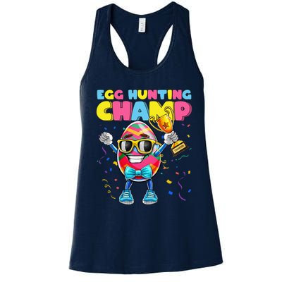 Egg Hunting Champion Easter Egg Easter Basket Stuffer Women's Racerback Tank