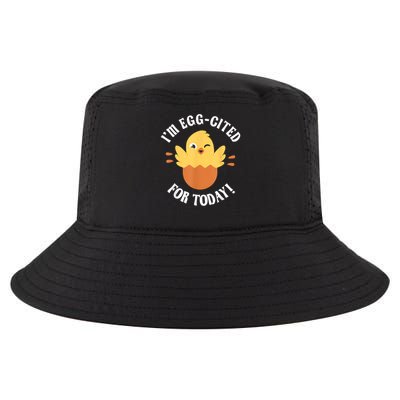 Egg-Cited Hatching Chick Design Funny Easter Chicks Cool Comfort Performance Bucket Hat