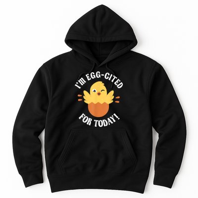 Egg-Cited Hatching Chick Design Funny Easter Chicks Hoodie