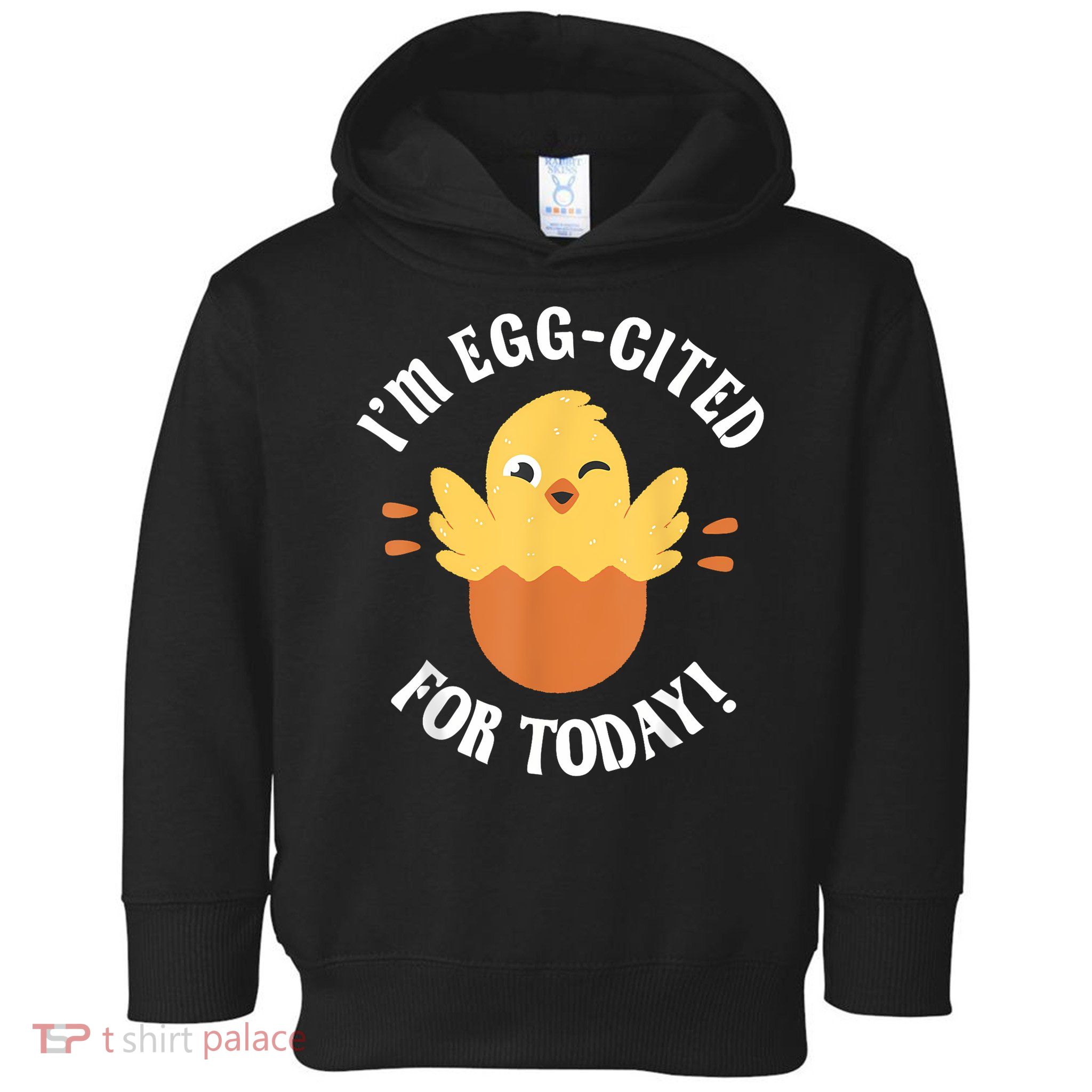 Egg-Cited Hatching Chick Design Funny Easter Chicks Toddler Hoodie