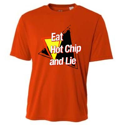 Eat Hot Chip And Lie Funny Cooling Performance Crew T-Shirt