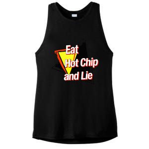 Eat Hot Chip And Lie Funny Ladies PosiCharge Tri-Blend Wicking Tank