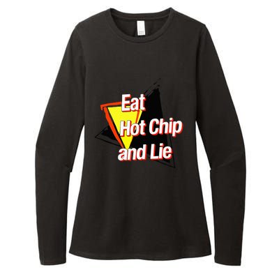 Eat Hot Chip And Lie Funny Womens CVC Long Sleeve Shirt