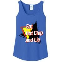 Eat Hot Chip And Lie Funny Ladies Essential Tank