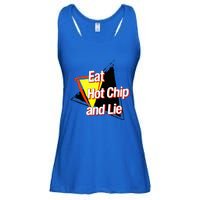 Eat Hot Chip And Lie Funny Ladies Essential Flowy Tank