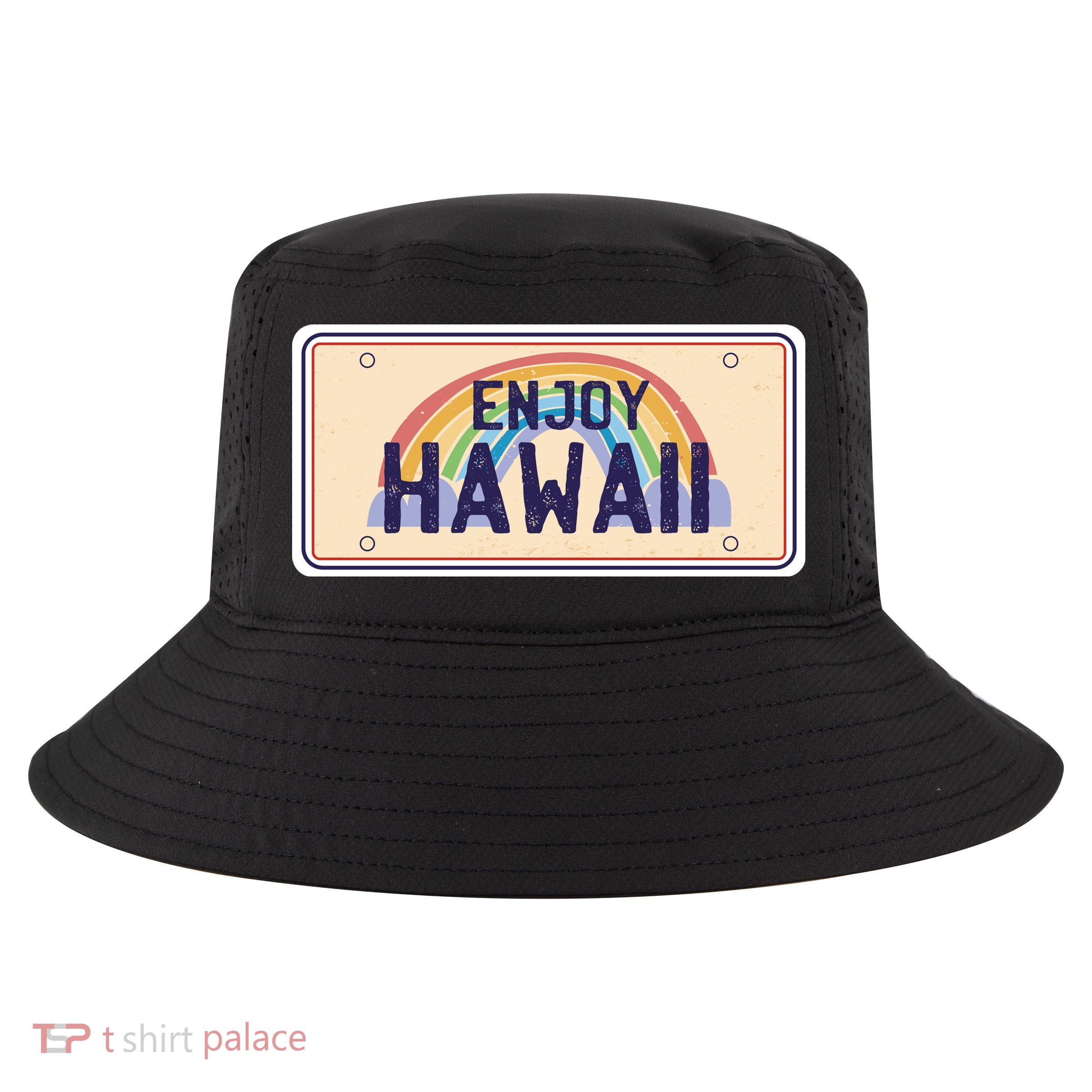 Enjoy Hawaii Car Plate Cool Comfort Performance Bucket Hat