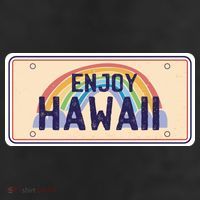 Enjoy Hawaii Car Plate Cool Comfort Performance Bucket Hat