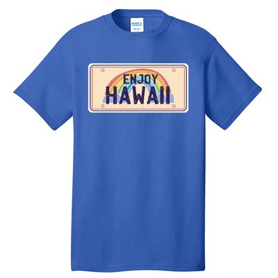 Enjoy Hawaii Car Plate Tall T-Shirt