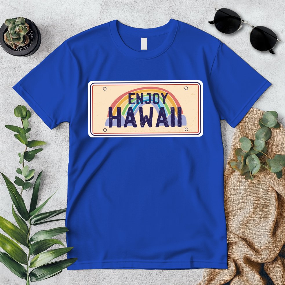 Enjoy Hawaii Car Plate Premium T-Shirt