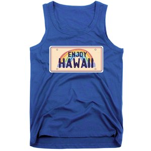 Enjoy Hawaii Car Plate Tank Top