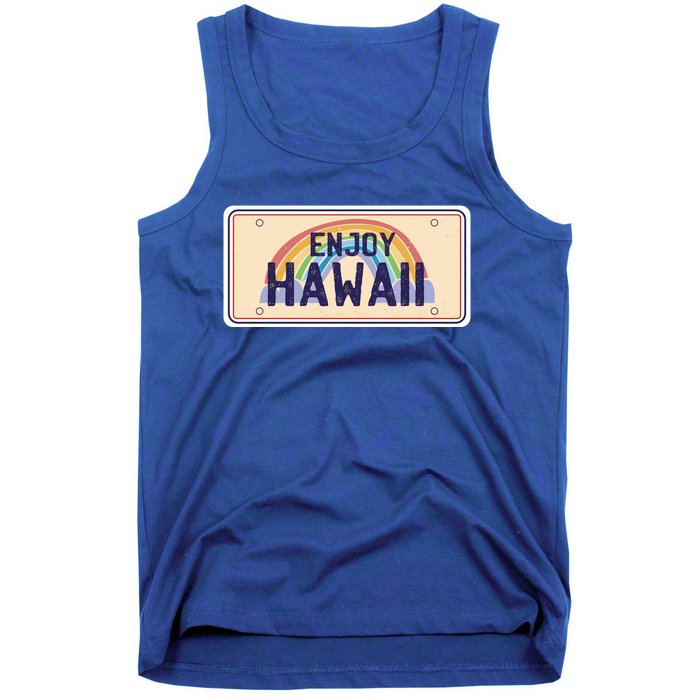 Enjoy Hawaii Car Plate Tank Top