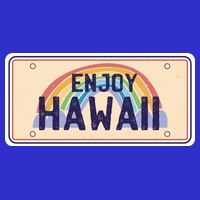 Enjoy Hawaii Car Plate Visor