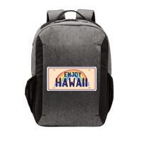Enjoy Hawaii Car Plate Vector Backpack