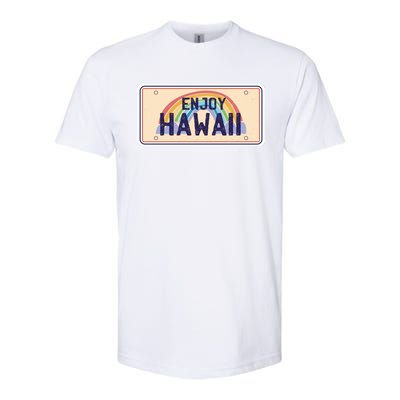 Enjoy Hawaii Car Plate Softstyle® CVC T-Shirt