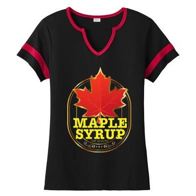 Easy Halloween Costume Maple Syrup Funny Group Costume Ladies Halftime Notch Neck Tee