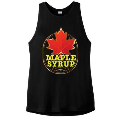 Easy Halloween Costume Maple Syrup Funny Group Costume Ladies PosiCharge Tri-Blend Wicking Tank