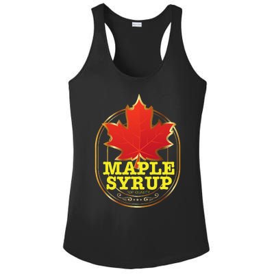 Easy Halloween Costume Maple Syrup Funny Group Costume Ladies PosiCharge Competitor Racerback Tank