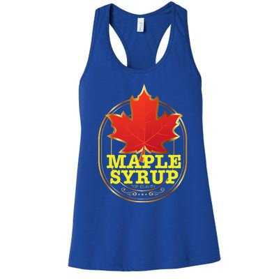 Easy Halloween Costume Maple Syrup Funny Group Costume Women's Racerback Tank