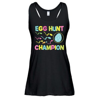 Egg Hunt Champion Funny Dad Easter Ladies Essential Flowy Tank