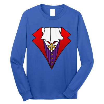 Easy Halloween Costumes Dracula Tuxedo Vampire Costume Long Sleeve Shirt