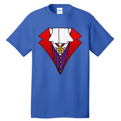 Easy Halloween Costumes Dracula Tuxedo Vampire Costume Tall T-Shirt