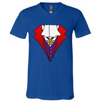 Easy Halloween Costumes Dracula Tuxedo Vampire Costume V-Neck T-Shirt