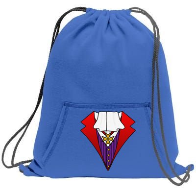 Easy Halloween Costumes Dracula Tuxedo Vampire Costume Sweatshirt Cinch Pack Bag