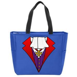 Easy Halloween Costumes Dracula Tuxedo Vampire Costume Zip Tote Bag