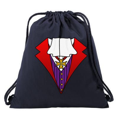 Easy Halloween Costumes Dracula Tuxedo Vampire Costume Drawstring Bag