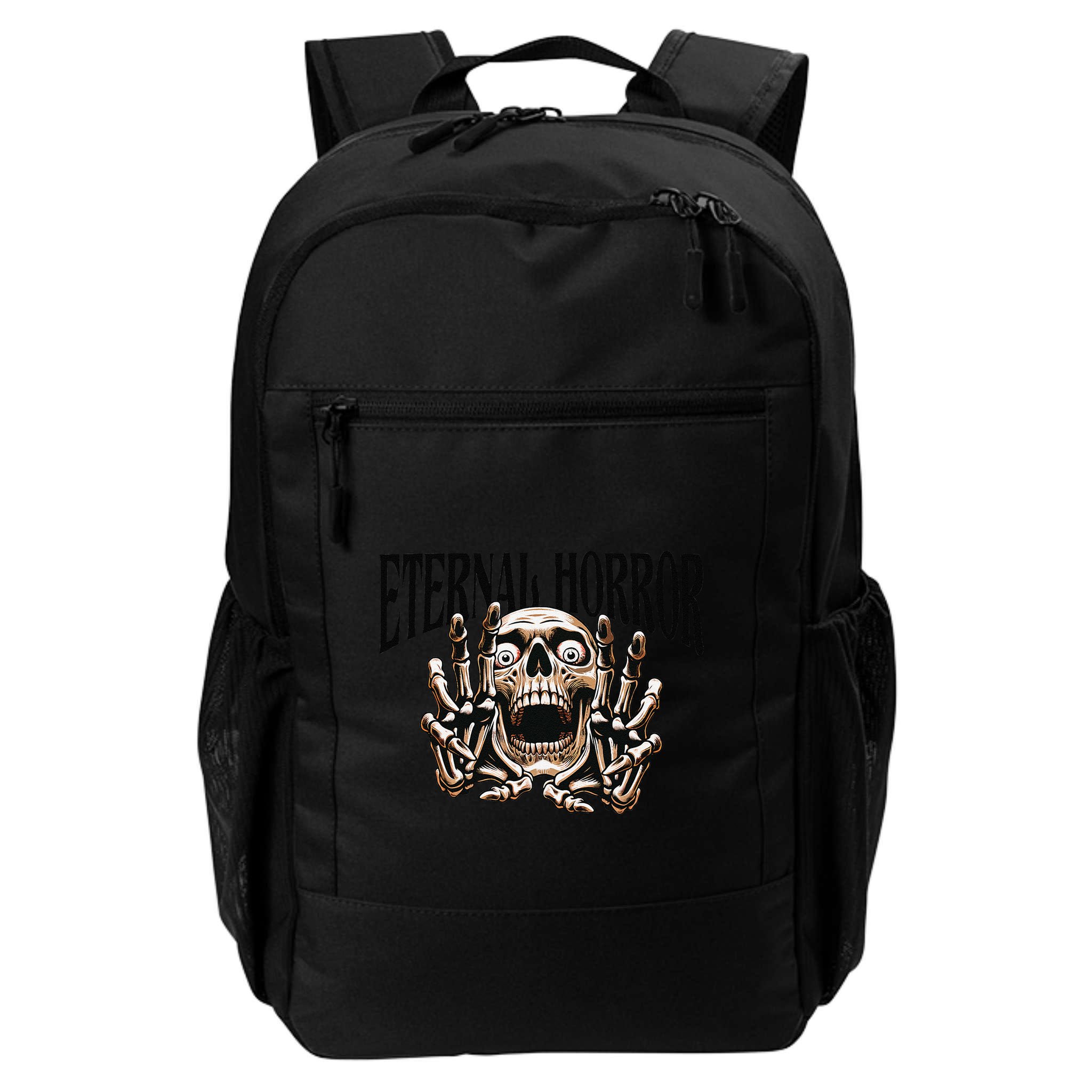 Eternal Horror Creepy Skeleton Screaming Dark Horror Spooky Backpack