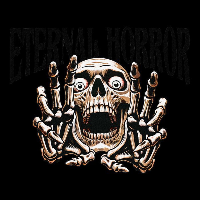Eternal Horror Creepy Skeleton Screaming Dark Horror Spooky Backpack